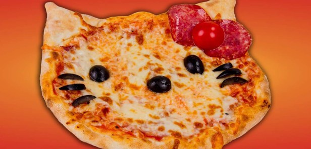 pizza hello kitty